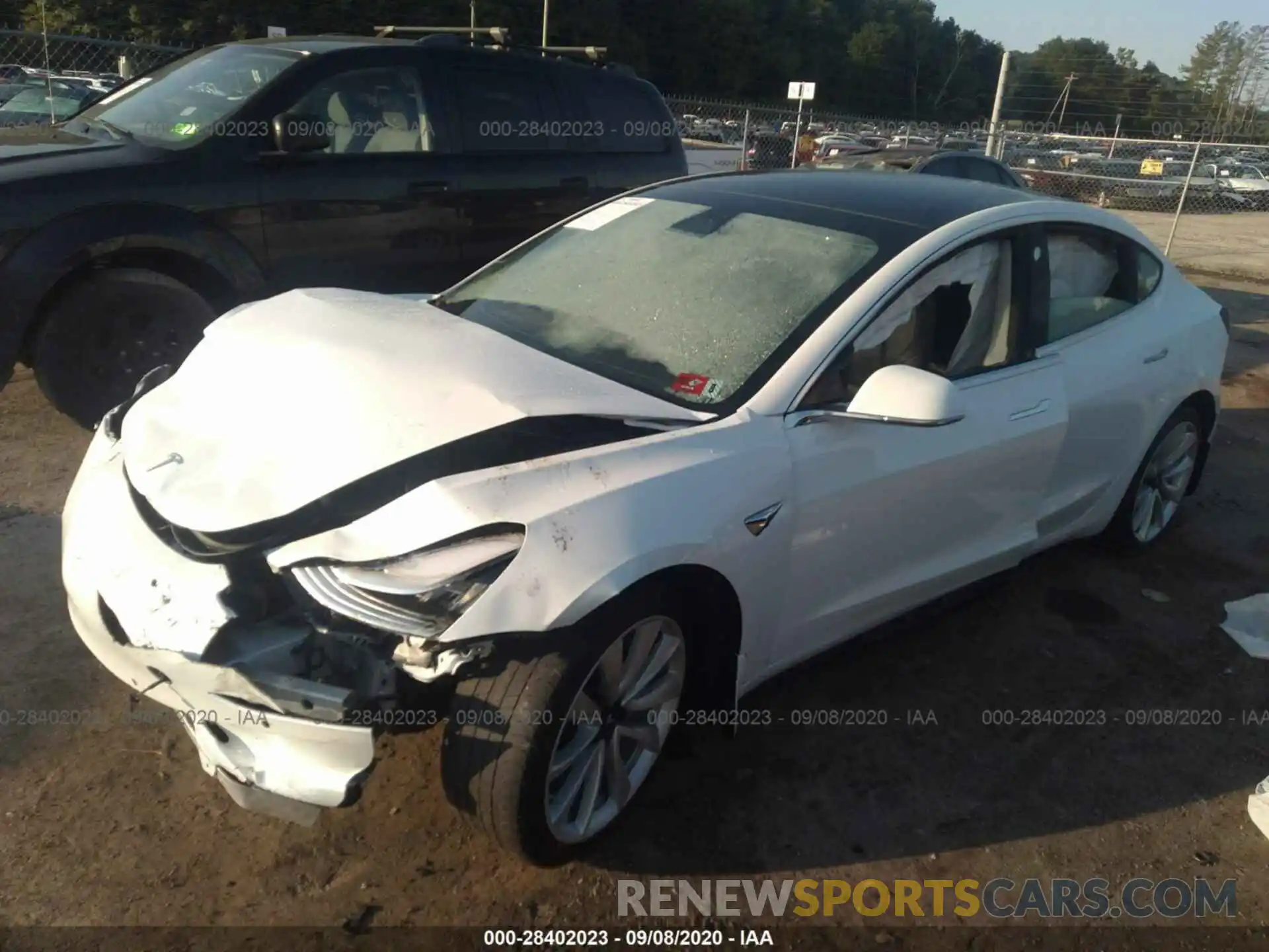 2 Photograph of a damaged car 5YJ3E1EB9KF365764 TESLA MODEL 3 2019