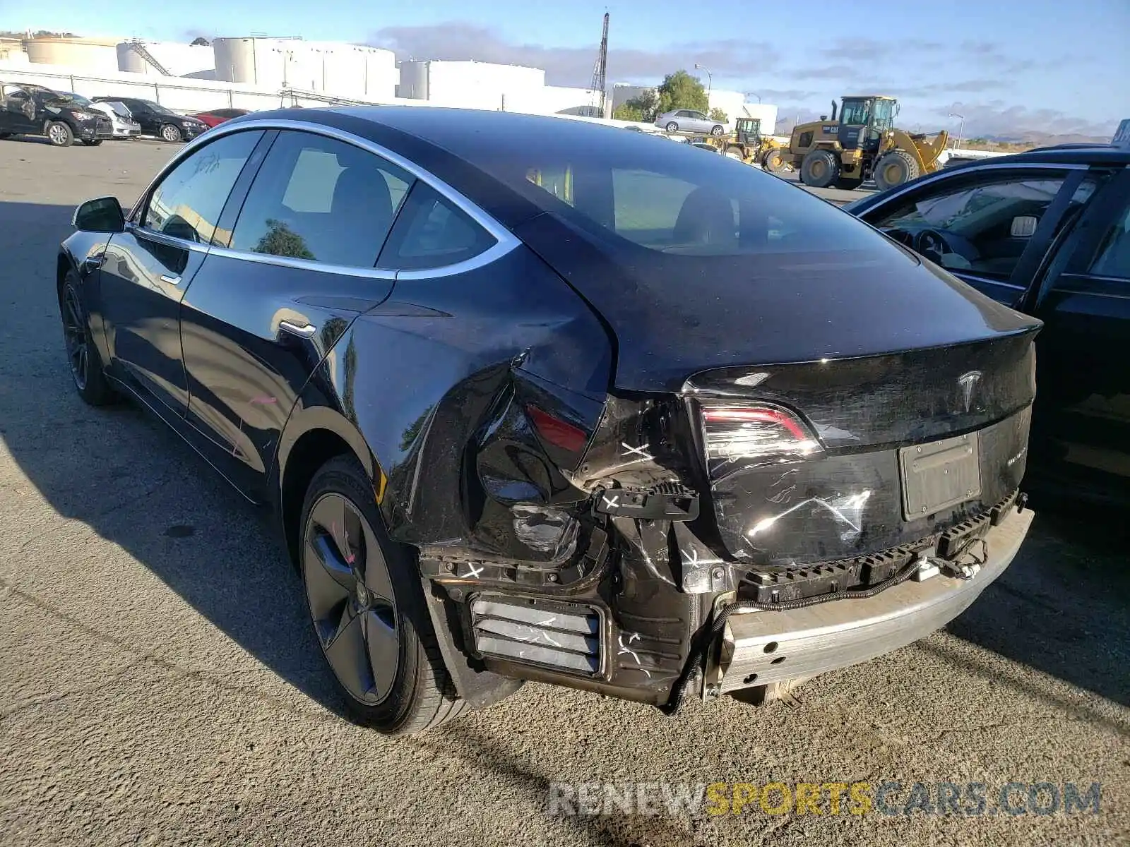 3 Photograph of a damaged car 5YJ3E1EB9KF385772 TESLA MODEL 3 2019