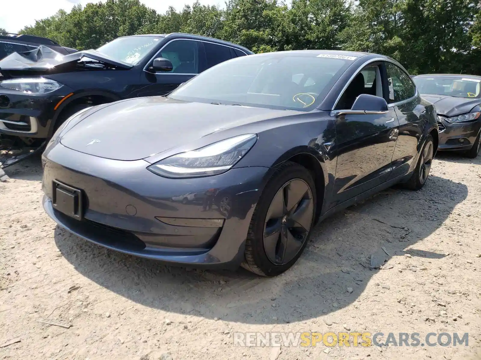 2 Photograph of a damaged car 5YJ3E1EB9KF386095 TESLA MODEL 3 2019