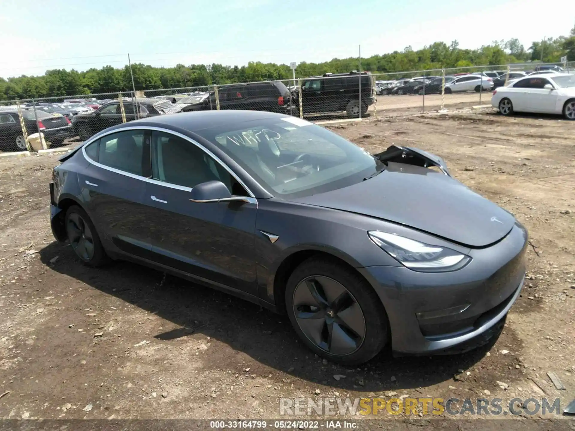 1 Photograph of a damaged car 5YJ3E1EB9KF386629 TESLA MODEL 3 2019