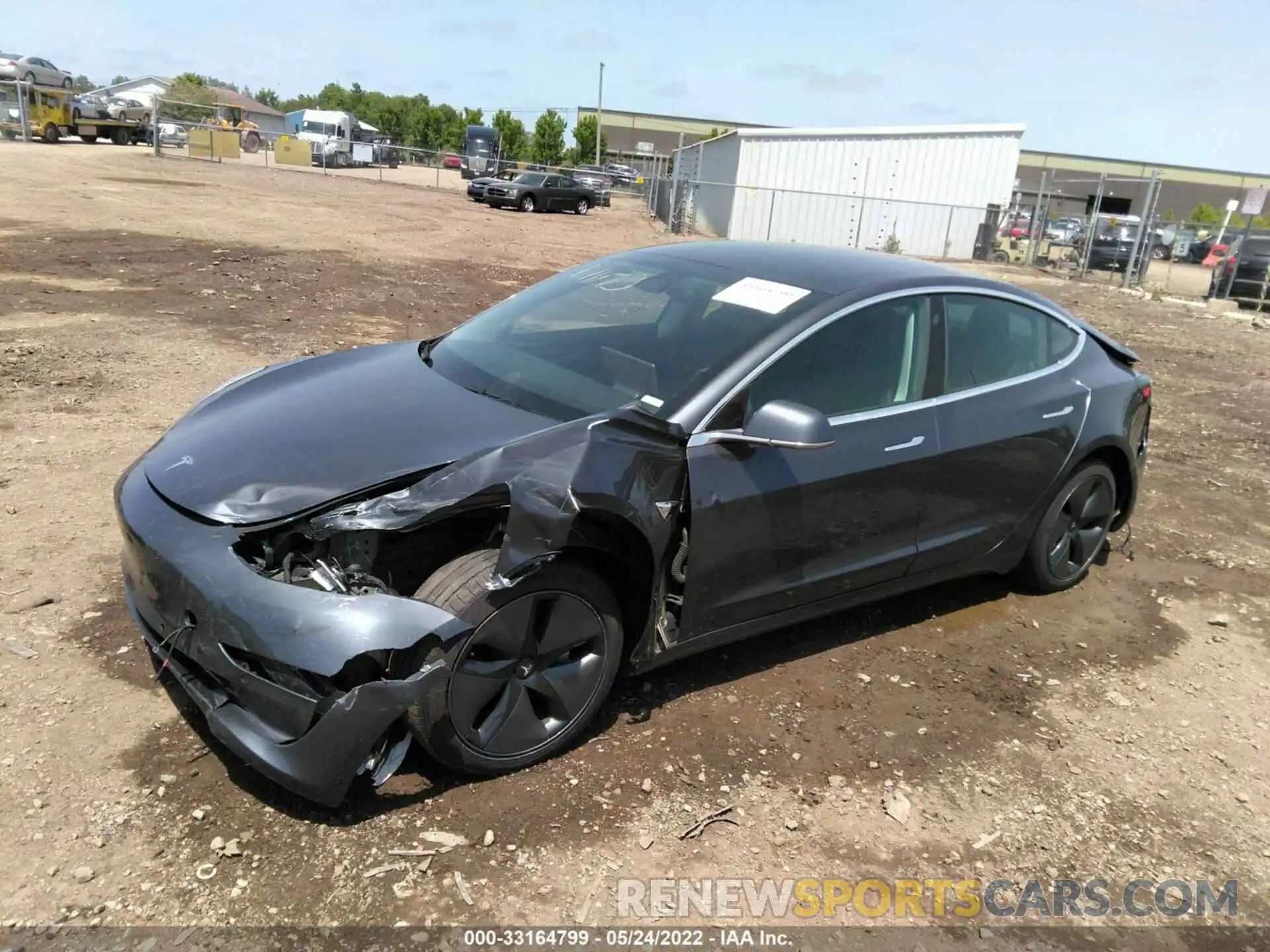 2 Photograph of a damaged car 5YJ3E1EB9KF386629 TESLA MODEL 3 2019