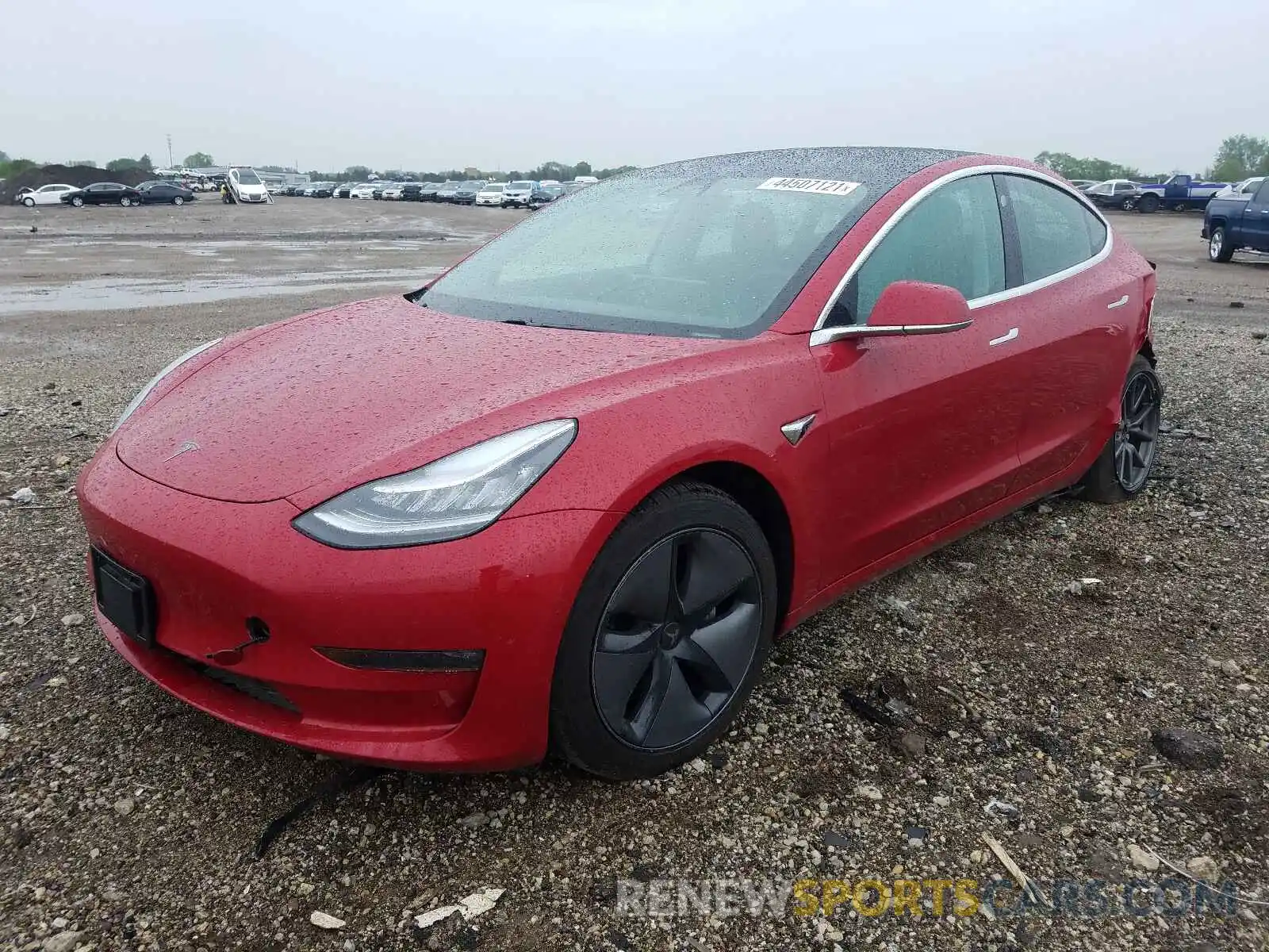 2 Photograph of a damaged car 5YJ3E1EB9KF387022 TESLA MODEL 3 2019