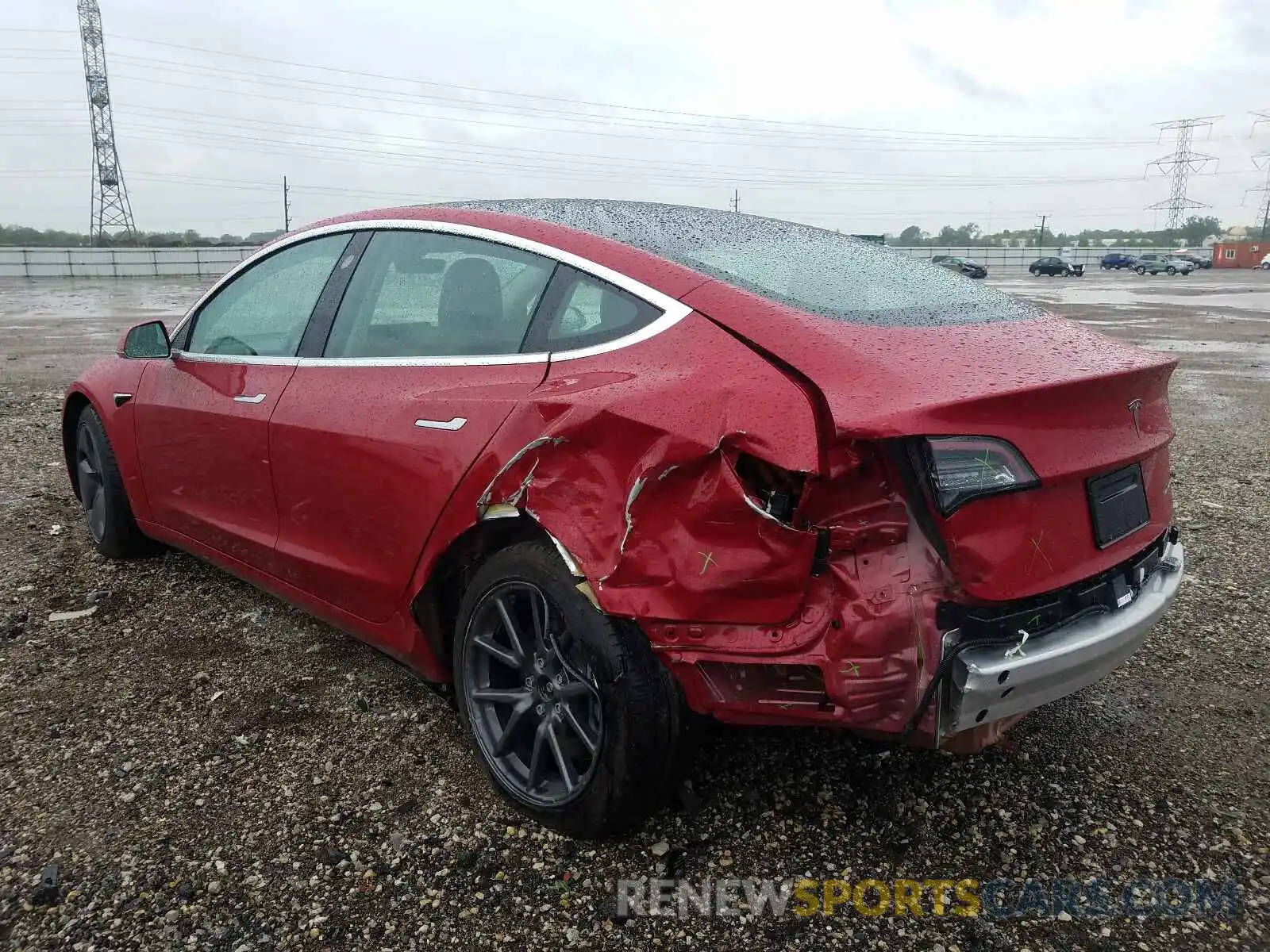 3 Photograph of a damaged car 5YJ3E1EB9KF387022 TESLA MODEL 3 2019