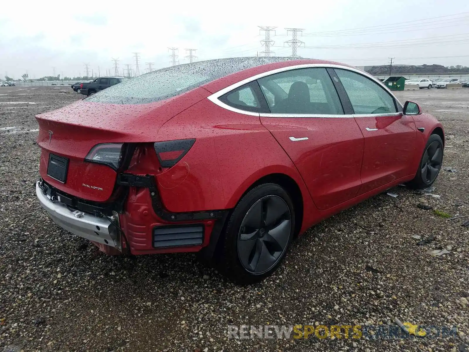 4 Фотография поврежденного автомобиля 5YJ3E1EB9KF387022 TESLA MODEL 3 2019