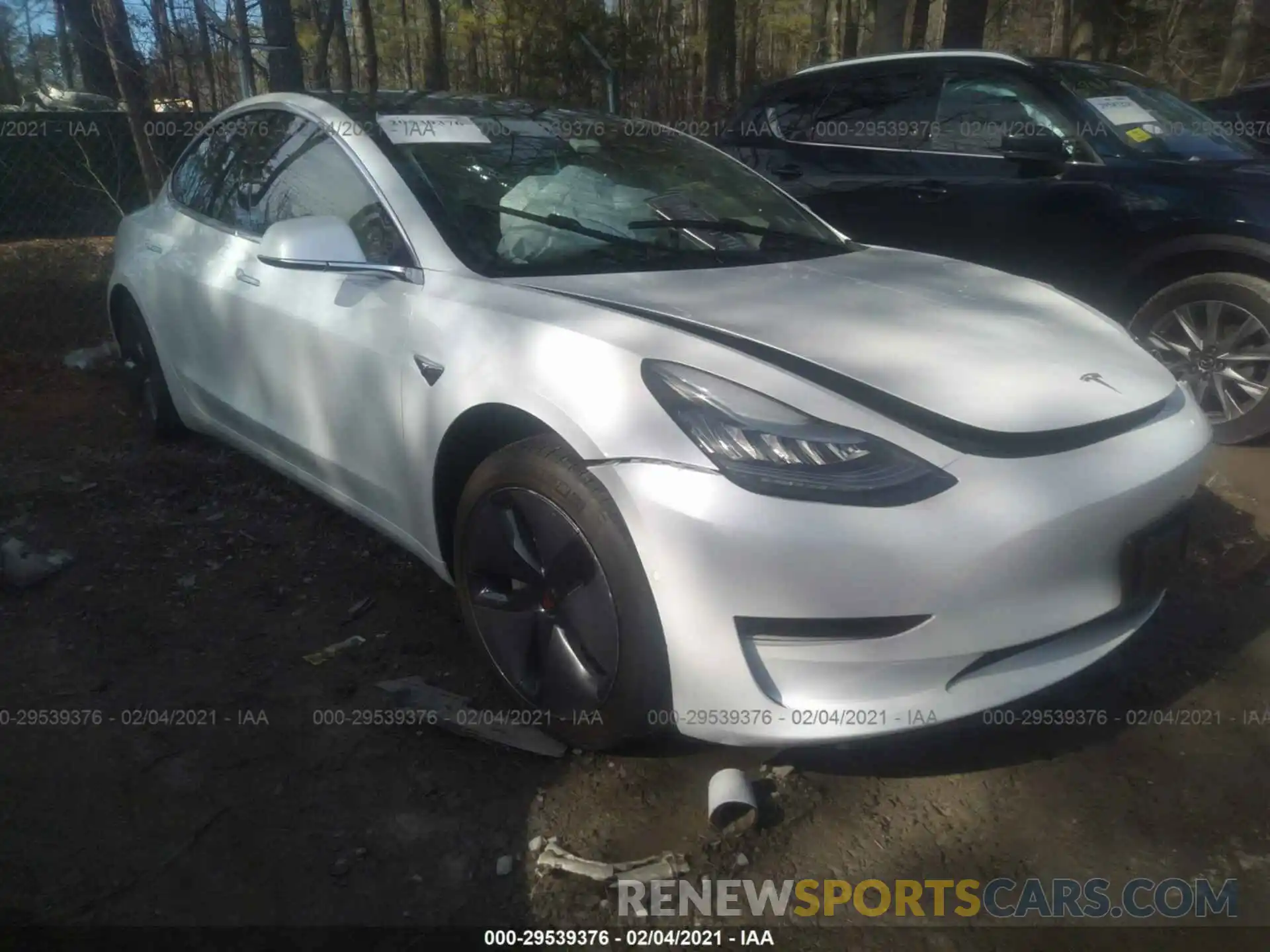 1 Photograph of a damaged car 5YJ3E1EB9KF388008 TESLA MODEL 3 2019