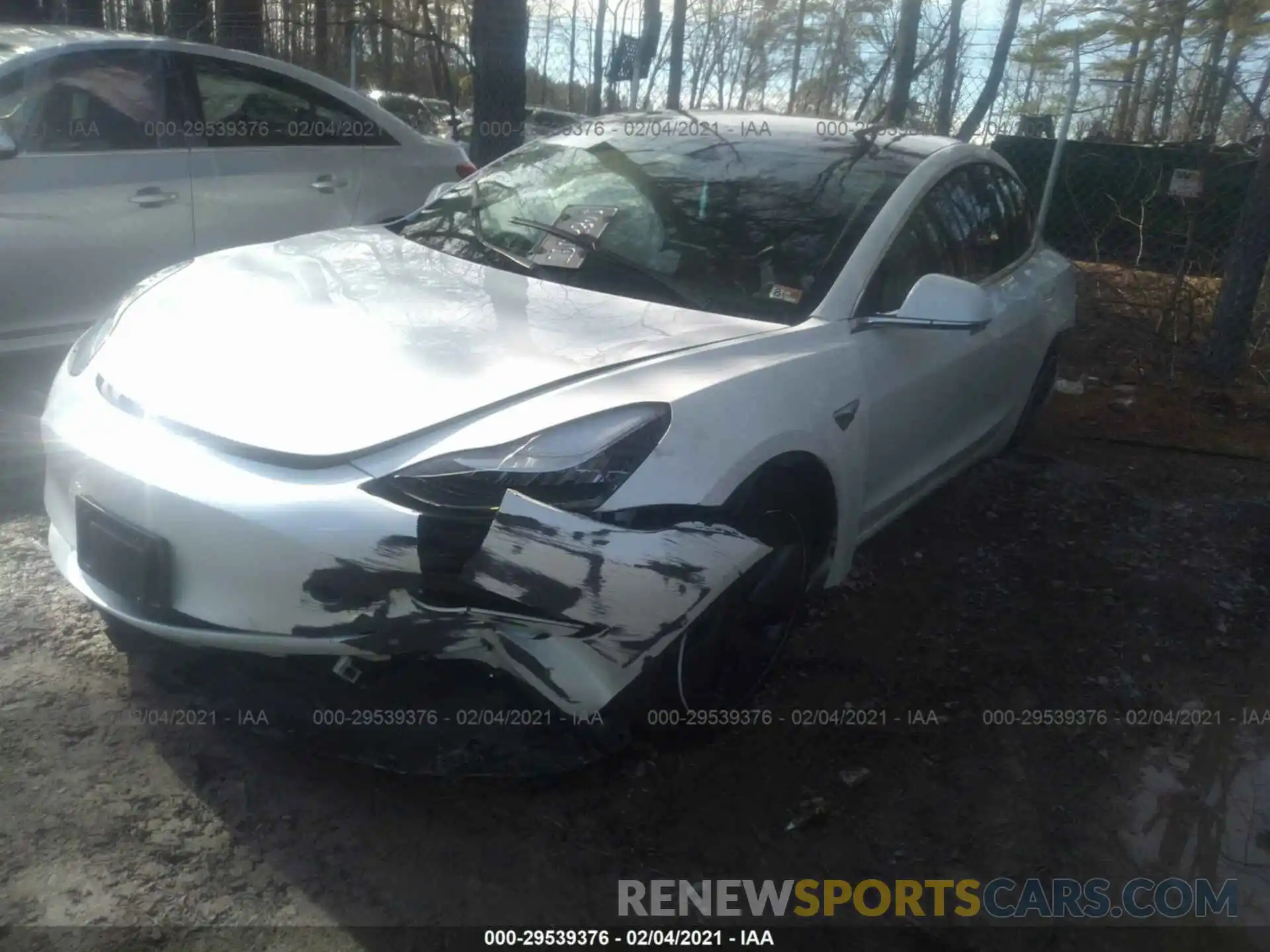 2 Photograph of a damaged car 5YJ3E1EB9KF388008 TESLA MODEL 3 2019