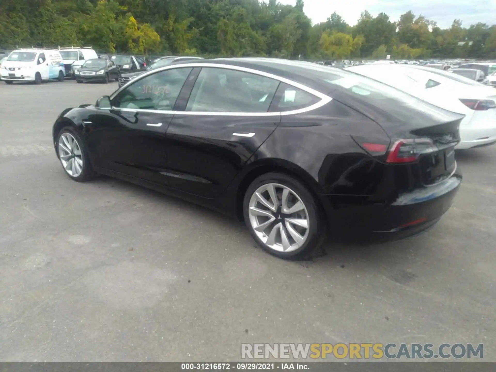 3 Photograph of a damaged car 5YJ3E1EB9KF388722 TESLA MODEL 3 2019