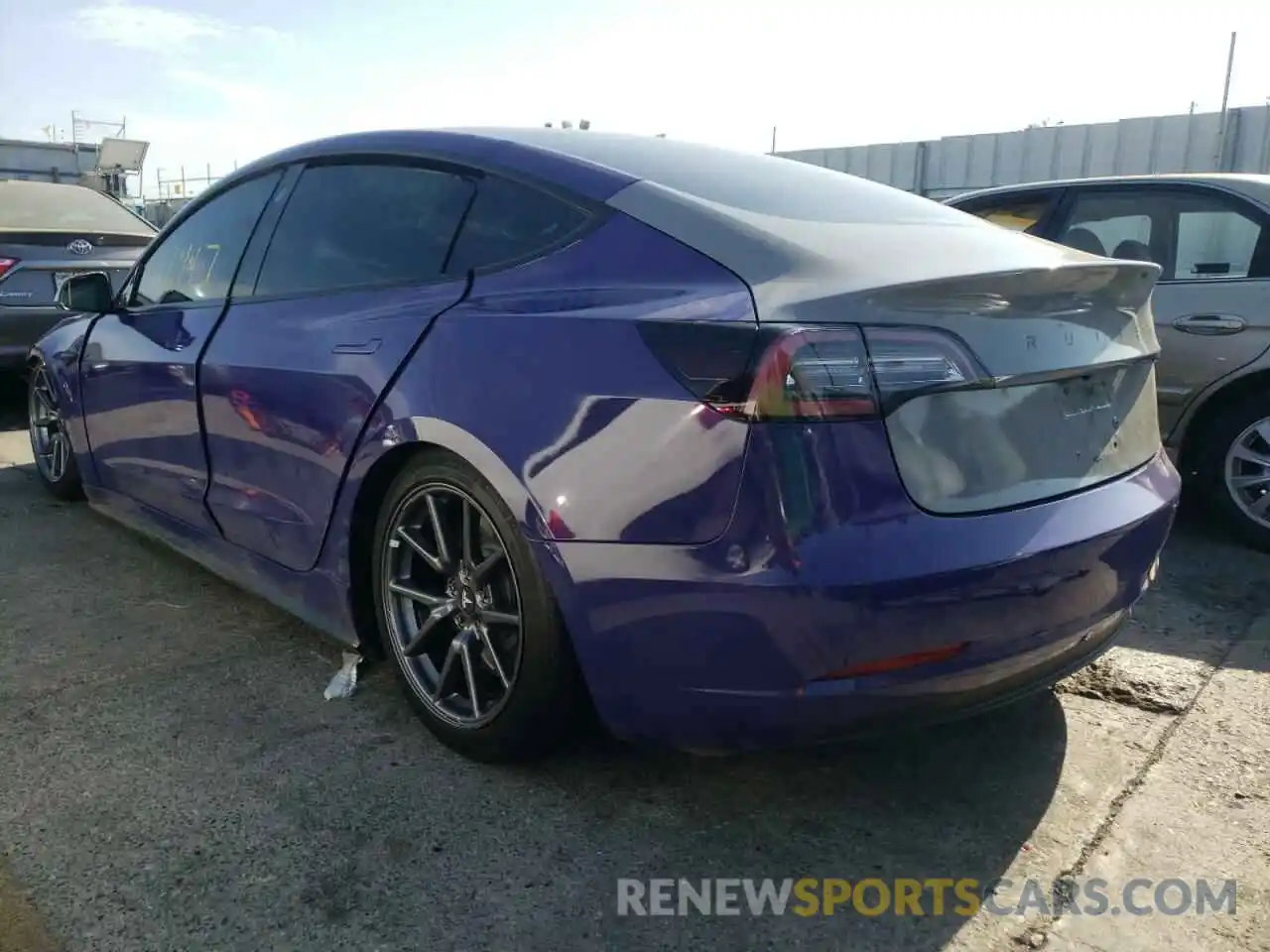 3 Photograph of a damaged car 5YJ3E1EB9KF388834 TESLA MODEL 3 2019