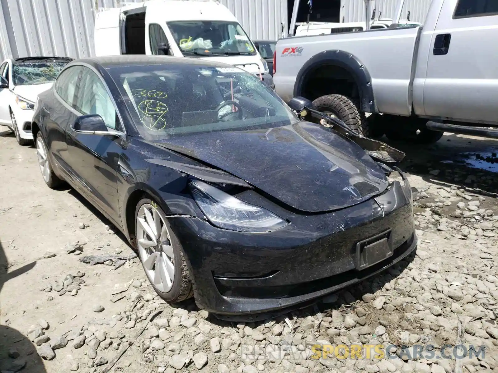 1 Фотография поврежденного автомобиля 5YJ3E1EB9KF389000 TESLA MODEL 3 2019