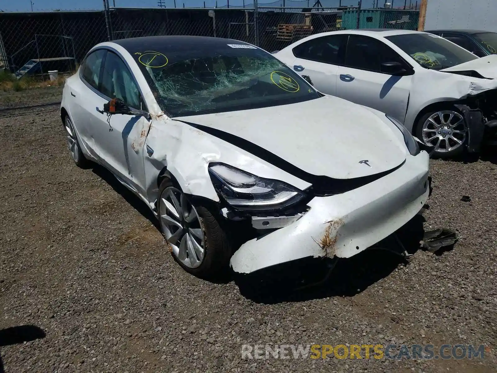 1 Photograph of a damaged car 5YJ3E1EB9KF390437 TESLA MODEL 3 2019