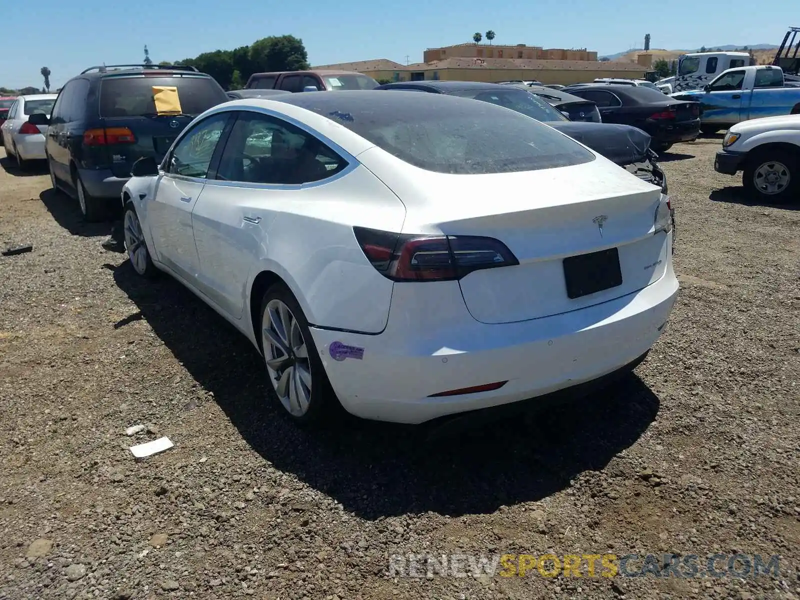 3 Photograph of a damaged car 5YJ3E1EB9KF390437 TESLA MODEL 3 2019