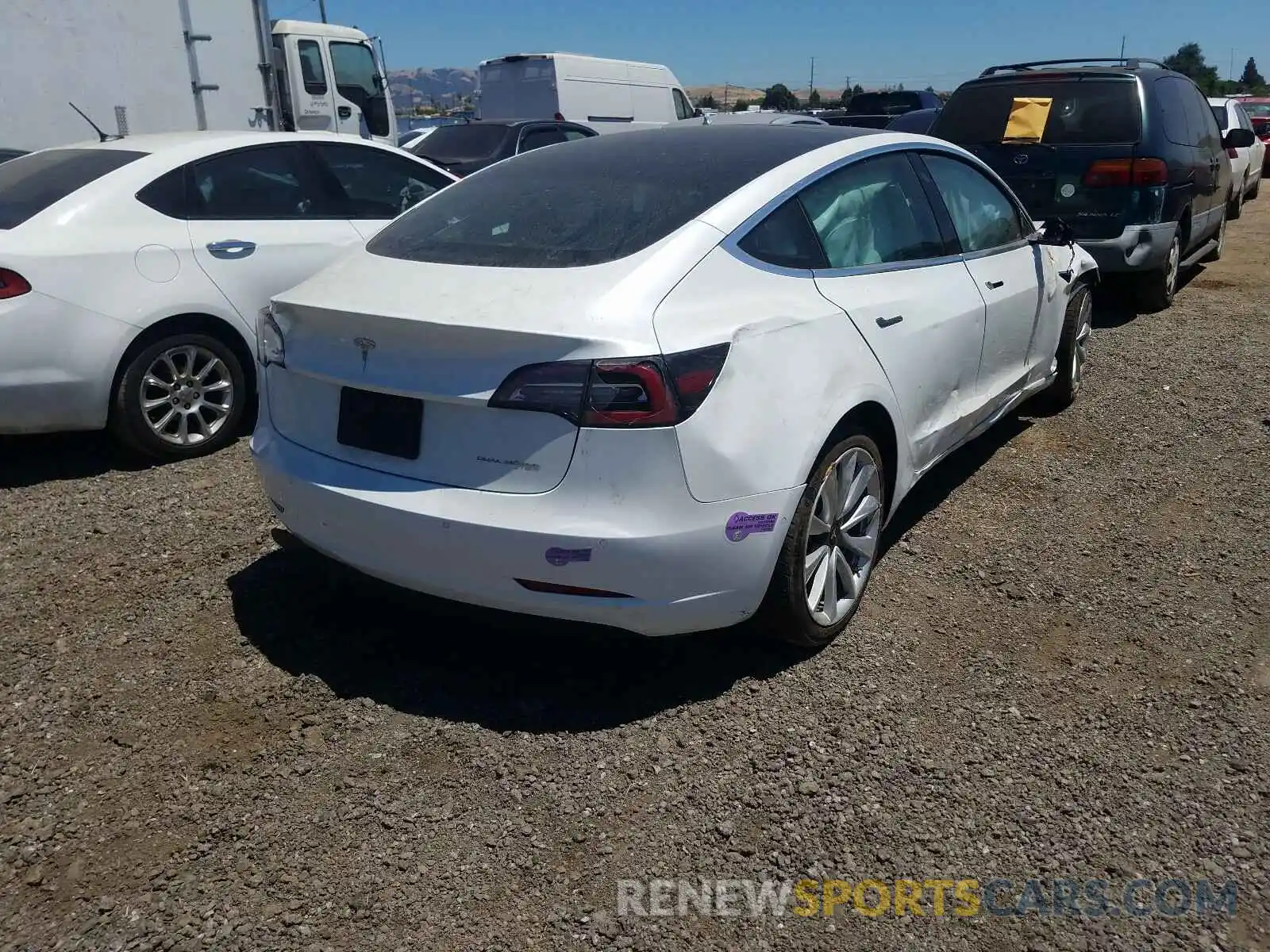 4 Photograph of a damaged car 5YJ3E1EB9KF390437 TESLA MODEL 3 2019