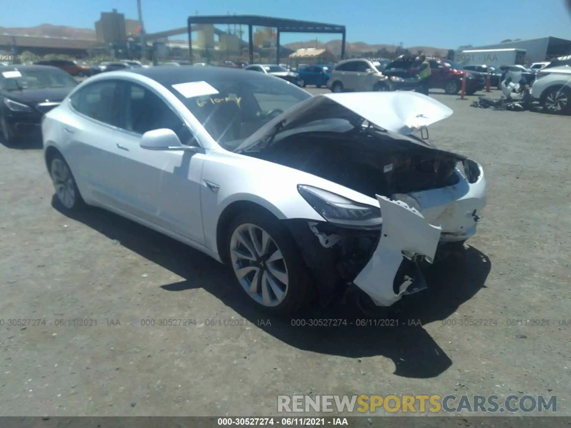 1 Photograph of a damaged car 5YJ3E1EB9KF390471 TESLA MODEL 3 2019