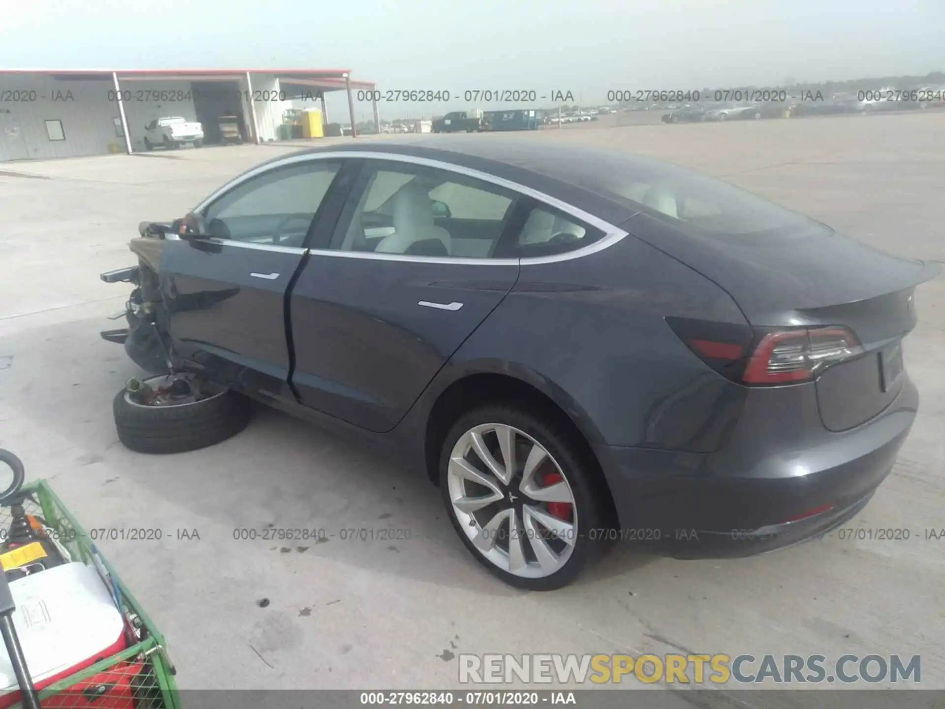 3 Photograph of a damaged car 5YJ3E1EB9KF393550 TESLA MODEL 3 2019