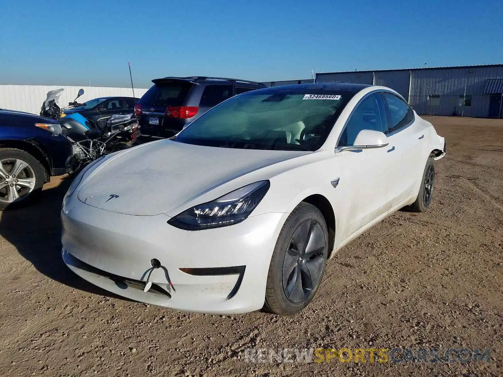 2 Photograph of a damaged car 5YJ3E1EB9KF406832 TESLA MODEL 3 2019