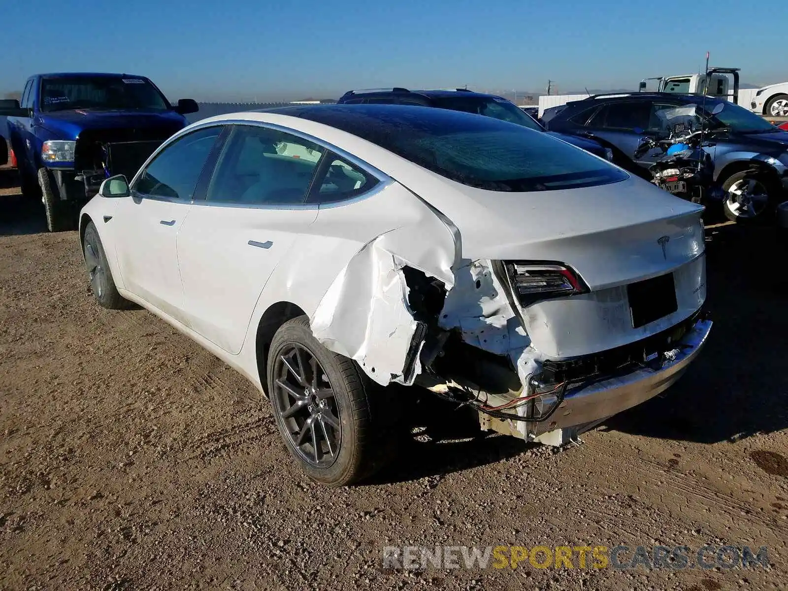 3 Photograph of a damaged car 5YJ3E1EB9KF406832 TESLA MODEL 3 2019