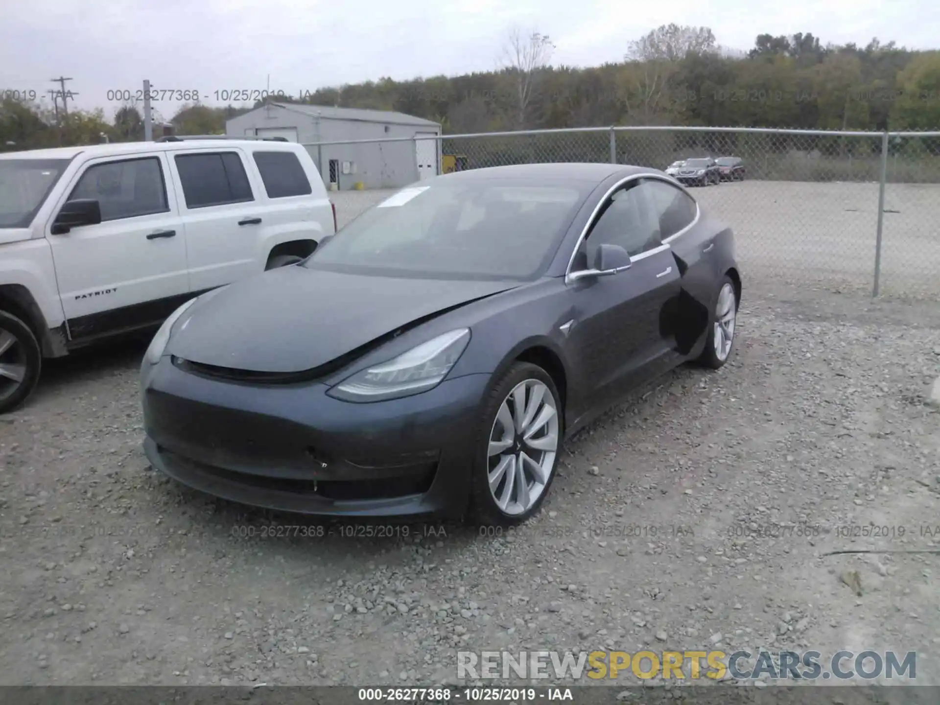 2 Photograph of a damaged car 5YJ3E1EB9KF425543 TESLA MODEL 3 2019