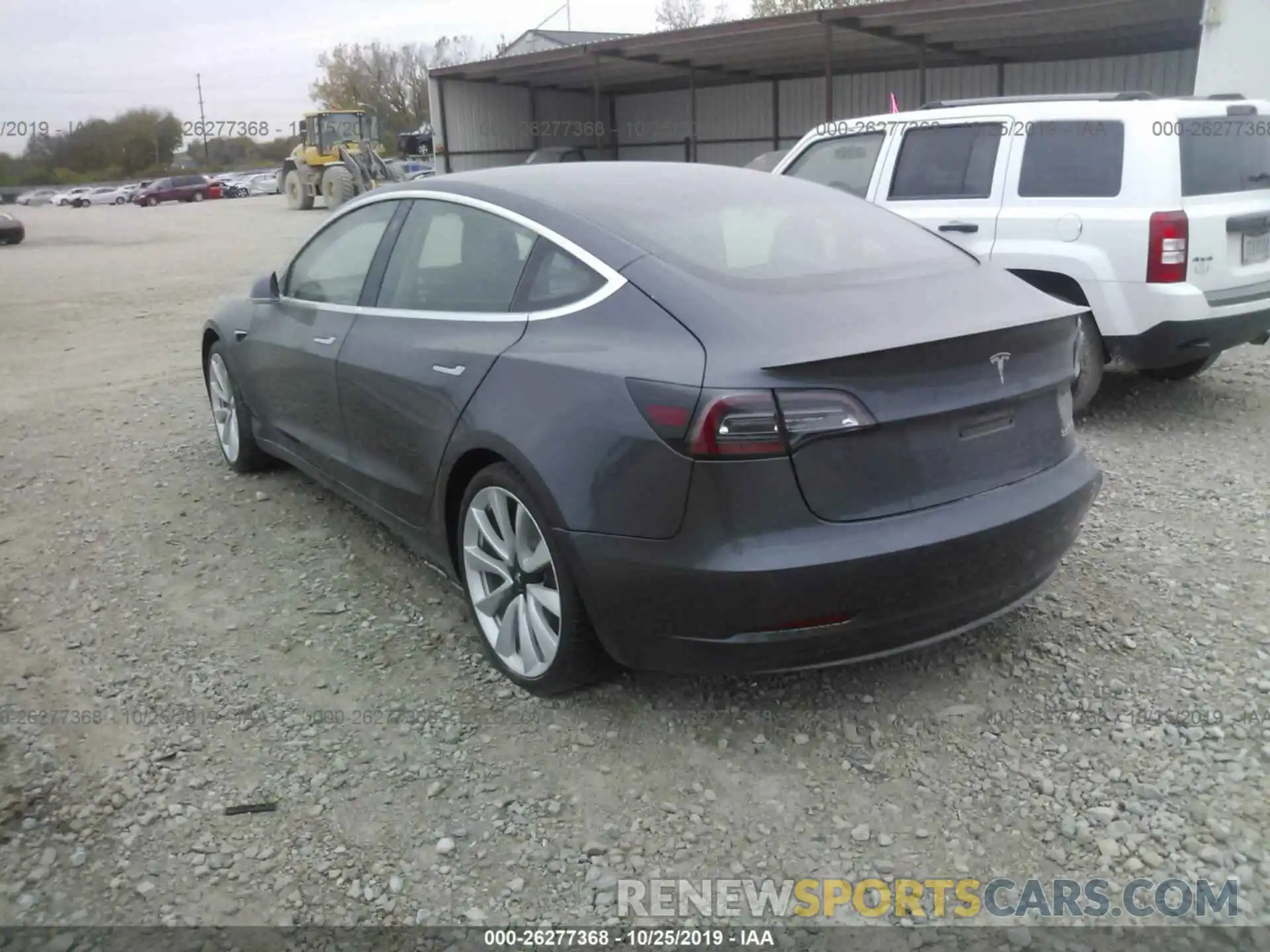 3 Photograph of a damaged car 5YJ3E1EB9KF425543 TESLA MODEL 3 2019