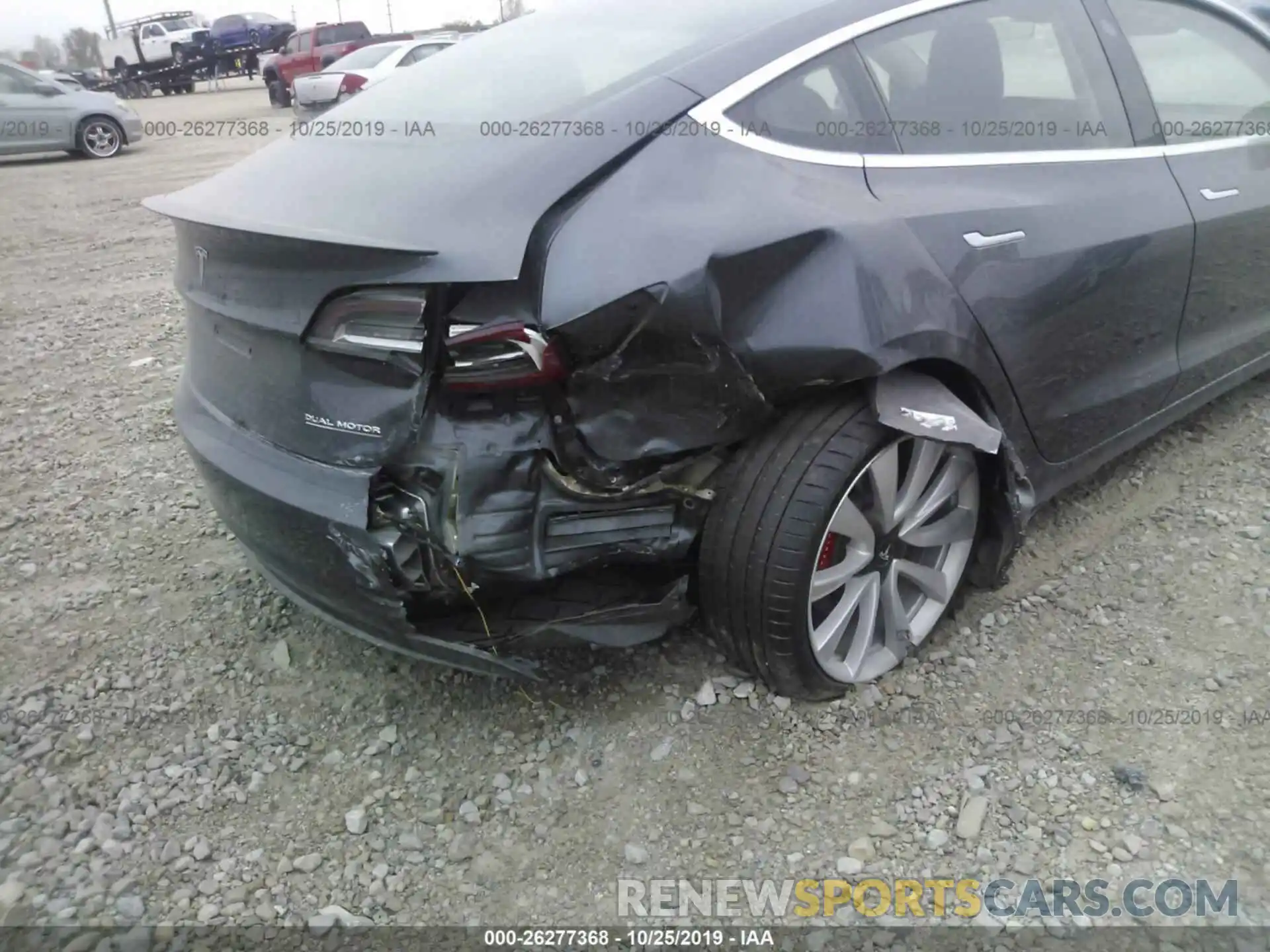 6 Photograph of a damaged car 5YJ3E1EB9KF425543 TESLA MODEL 3 2019