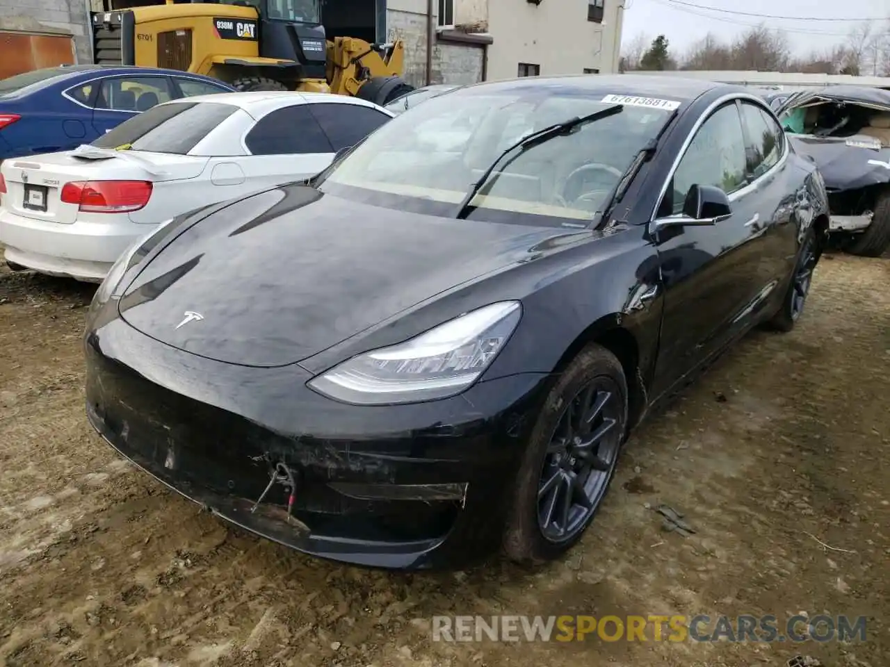 2 Photograph of a damaged car 5YJ3E1EB9KF432248 TESLA MODEL 3 2019