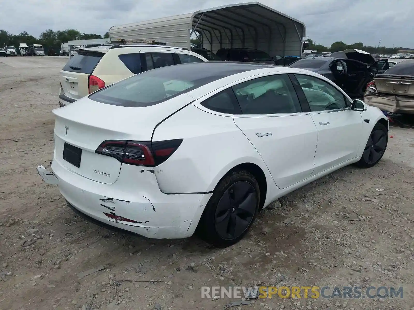 4 Photograph of a damaged car 5YJ3E1EB9KF433254 TESLA MODEL 3 2019