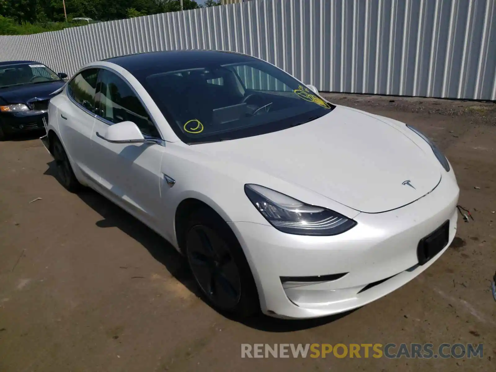 1 Фотография поврежденного автомобиля 5YJ3E1EB9KF433495 TESLA MODEL 3 2019