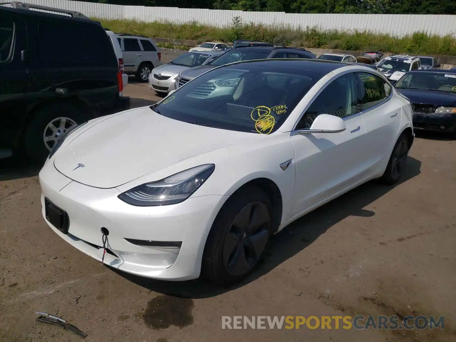 2 Фотография поврежденного автомобиля 5YJ3E1EB9KF433495 TESLA MODEL 3 2019