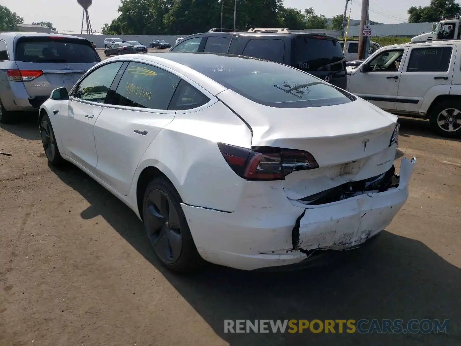 3 Photograph of a damaged car 5YJ3E1EB9KF433495 TESLA MODEL 3 2019