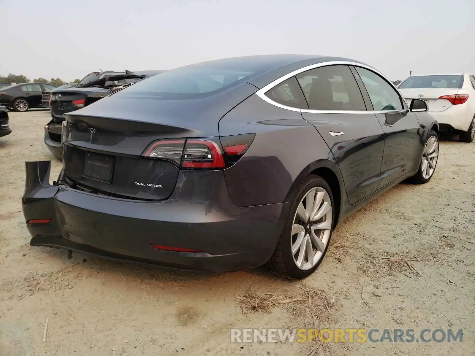 4 Photograph of a damaged car 5YJ3E1EB9KF433786 TESLA MODEL 3 2019