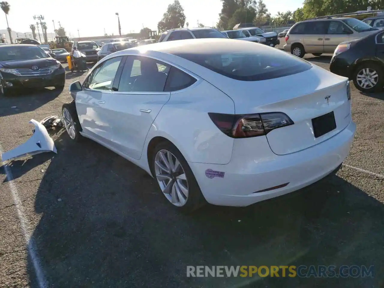 3 Photograph of a damaged car 5YJ3E1EB9KF437093 TESLA MODEL 3 2019