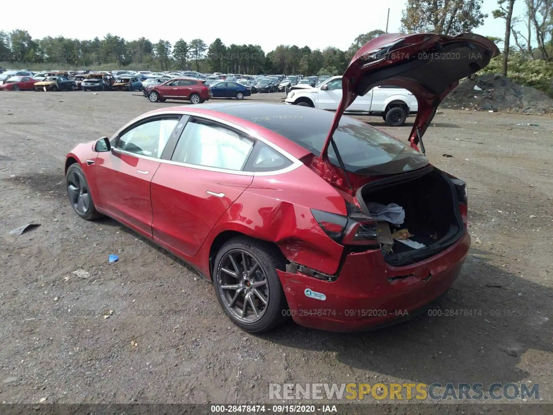 3 Photograph of a damaged car 5YJ3E1EB9KF437109 TESLA MODEL 3 2019