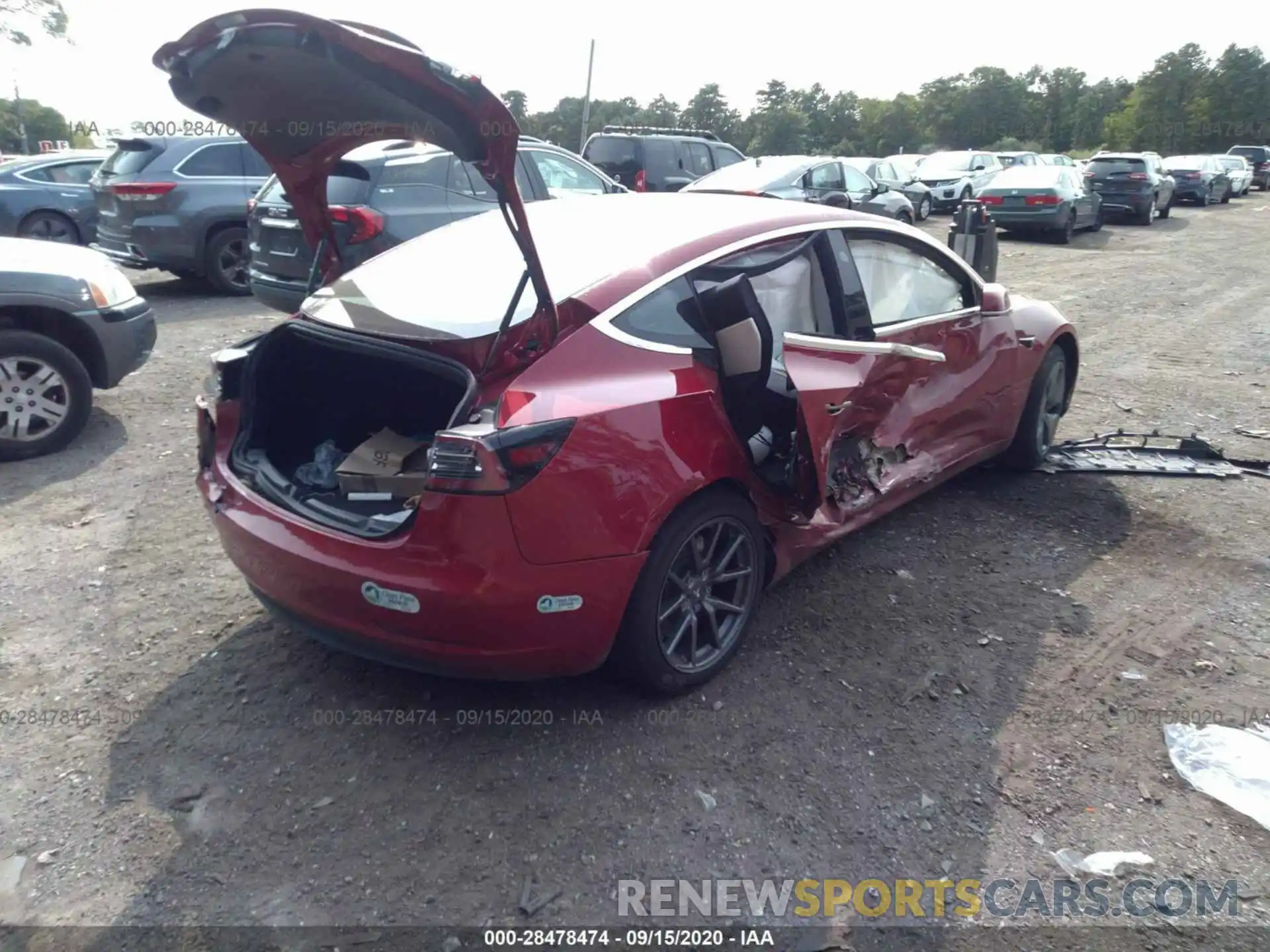 4 Photograph of a damaged car 5YJ3E1EB9KF437109 TESLA MODEL 3 2019