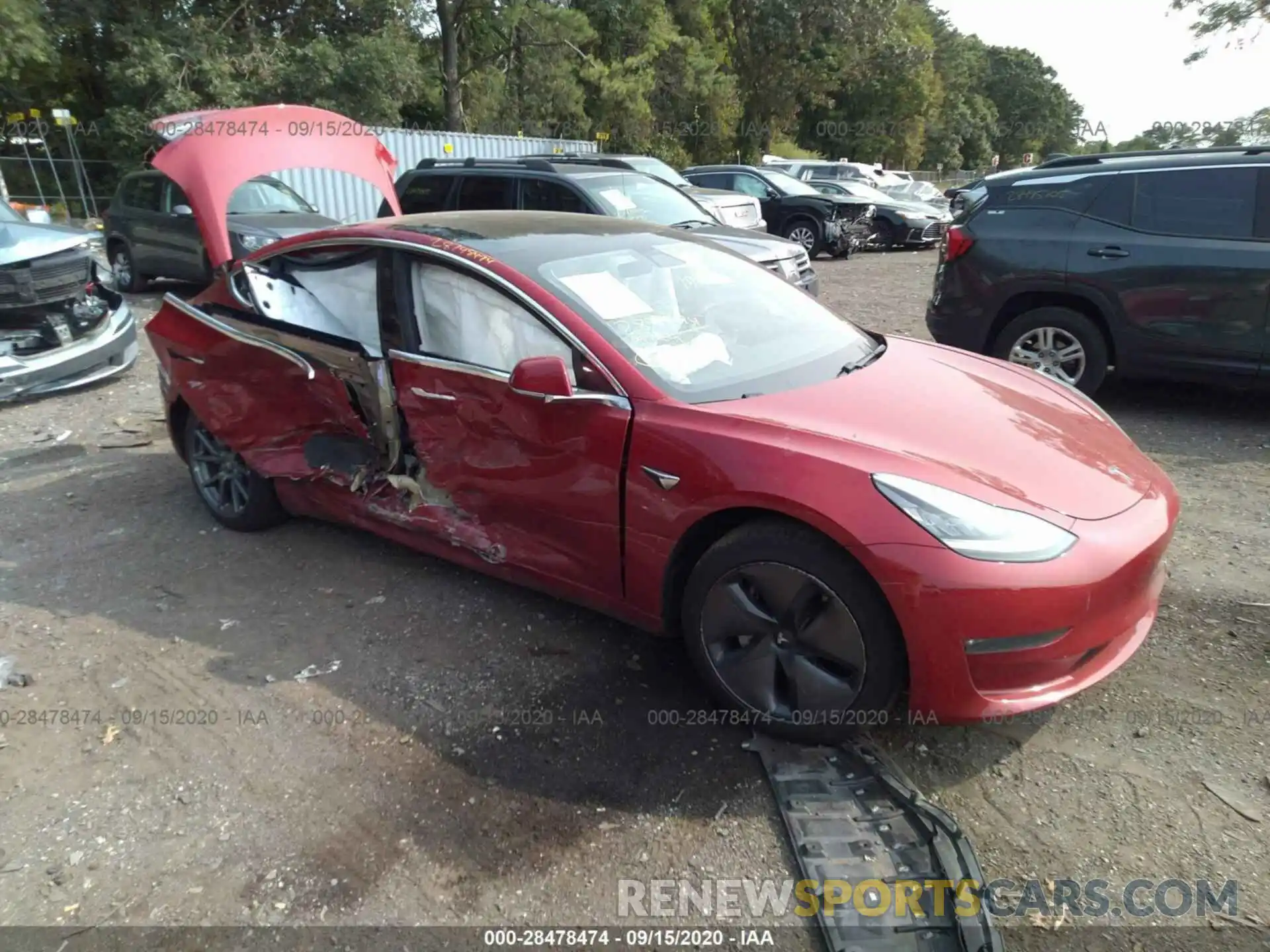 6 Photograph of a damaged car 5YJ3E1EB9KF437109 TESLA MODEL 3 2019