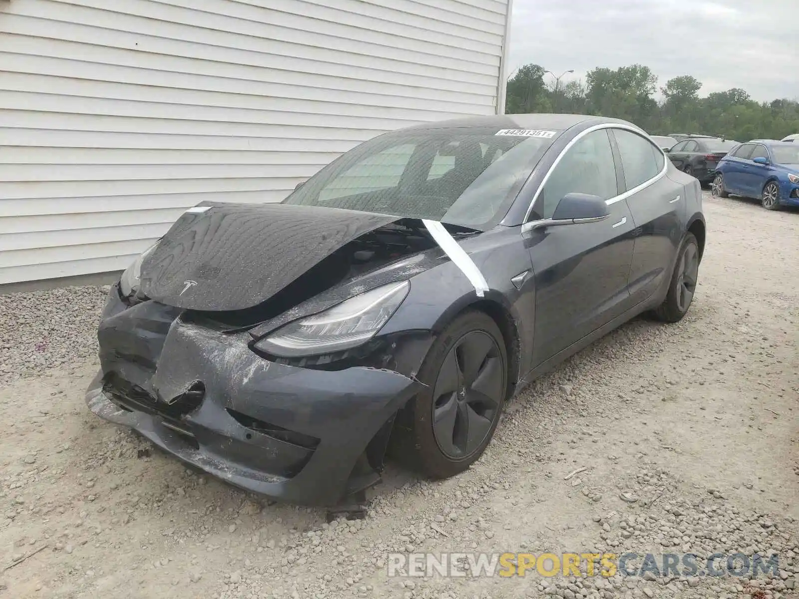 2 Photograph of a damaged car 5YJ3E1EB9KF437286 TESLA MODEL 3 2019