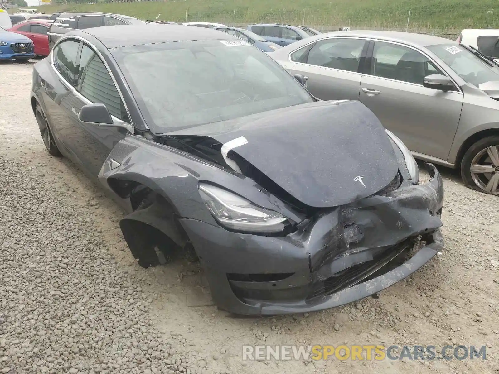 9 Photograph of a damaged car 5YJ3E1EB9KF437286 TESLA MODEL 3 2019