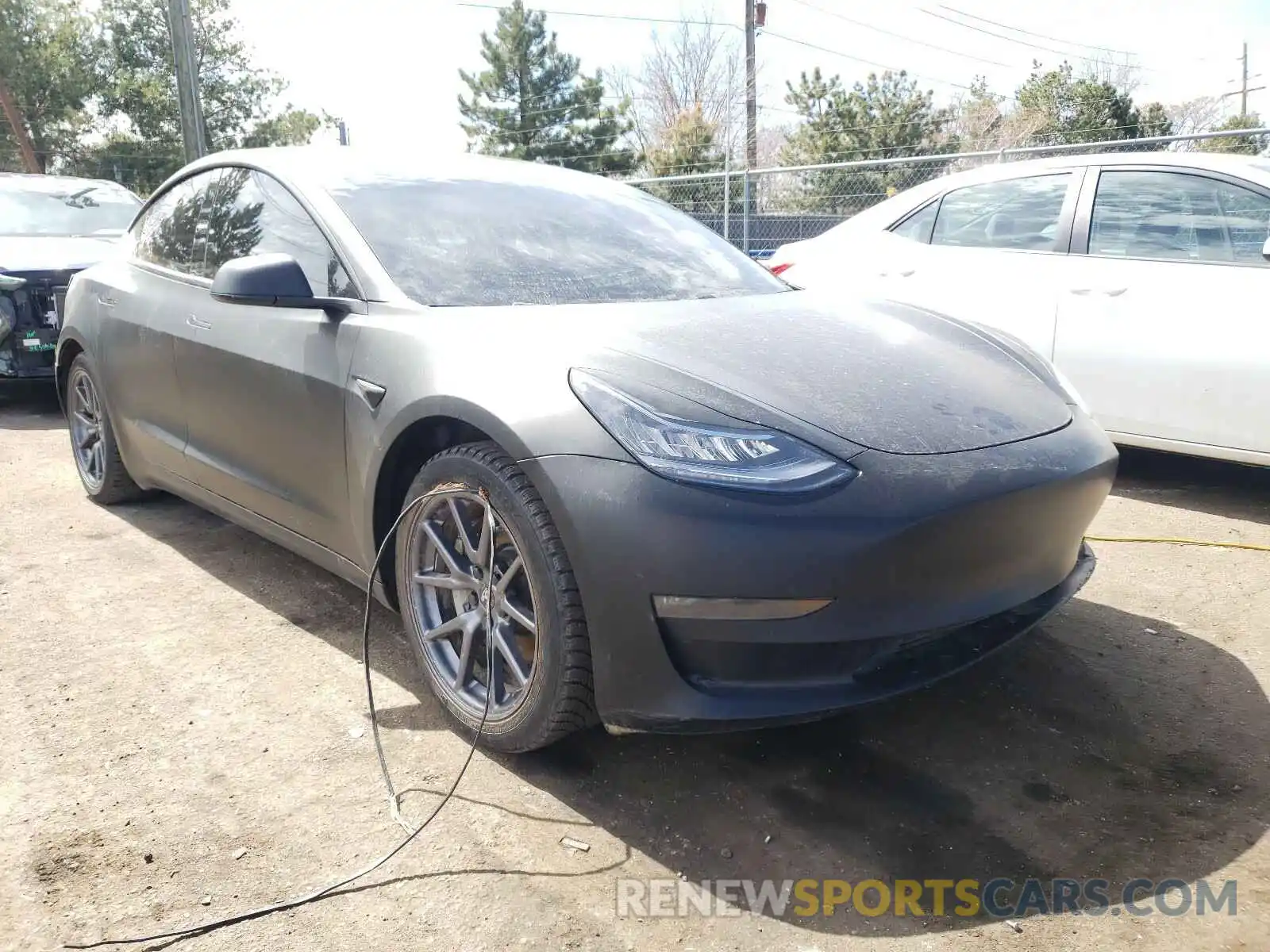 1 Photograph of a damaged car 5YJ3E1EB9KF441869 TESLA MODEL 3 2019