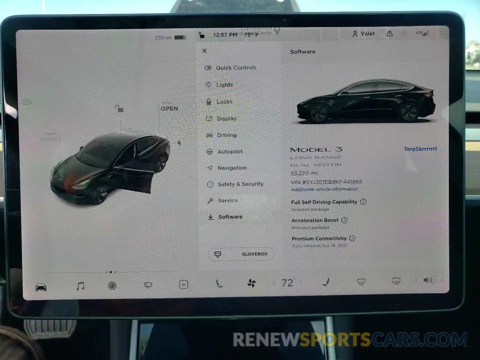 8 Photograph of a damaged car 5YJ3E1EB9KF441869 TESLA MODEL 3 2019