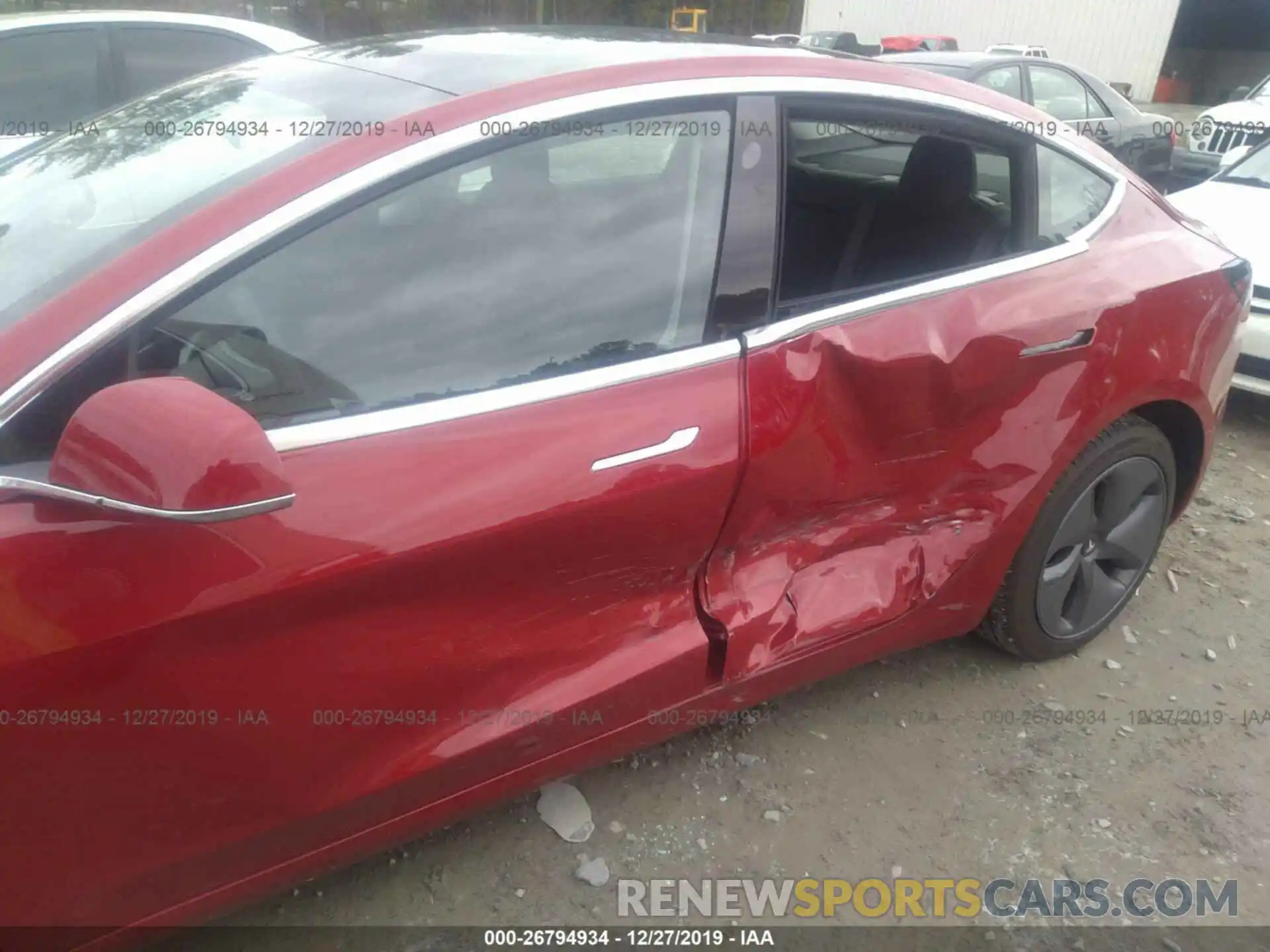 6 Photograph of a damaged car 5YJ3E1EB9KF442097 TESLA MODEL 3 2019