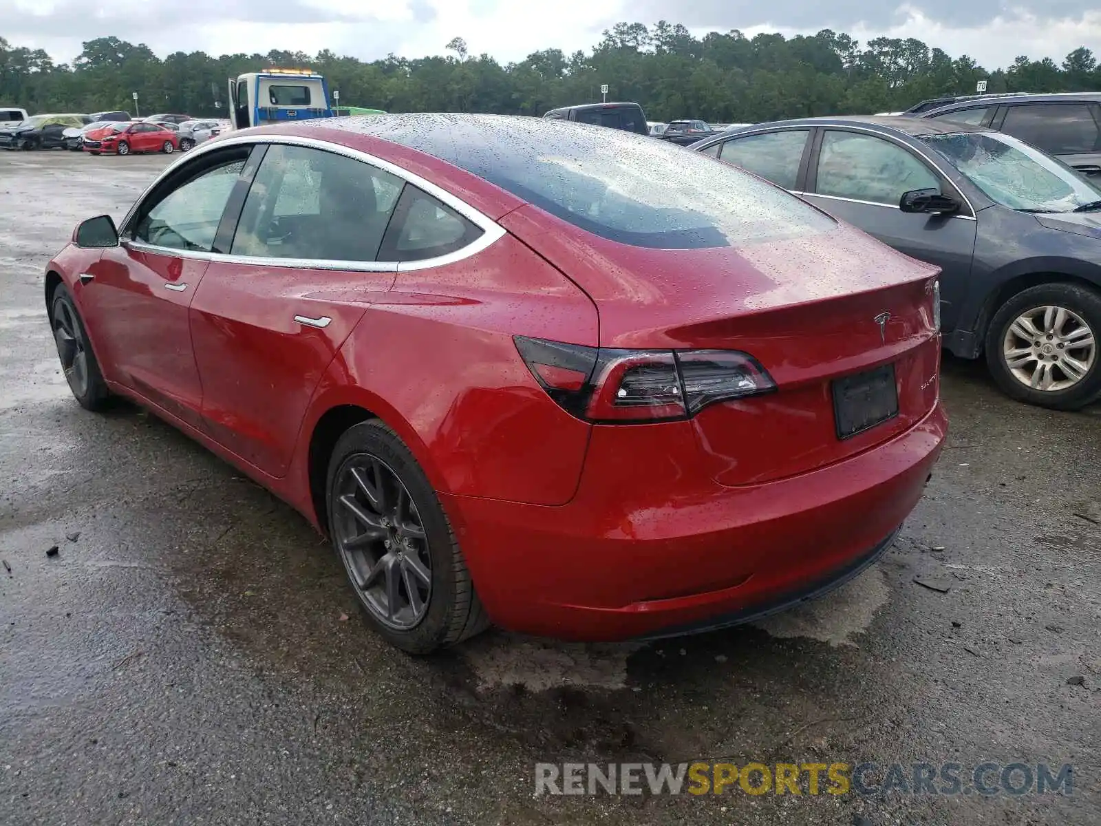 3 Photograph of a damaged car 5YJ3E1EB9KF452452 TESLA MODEL 3 2019