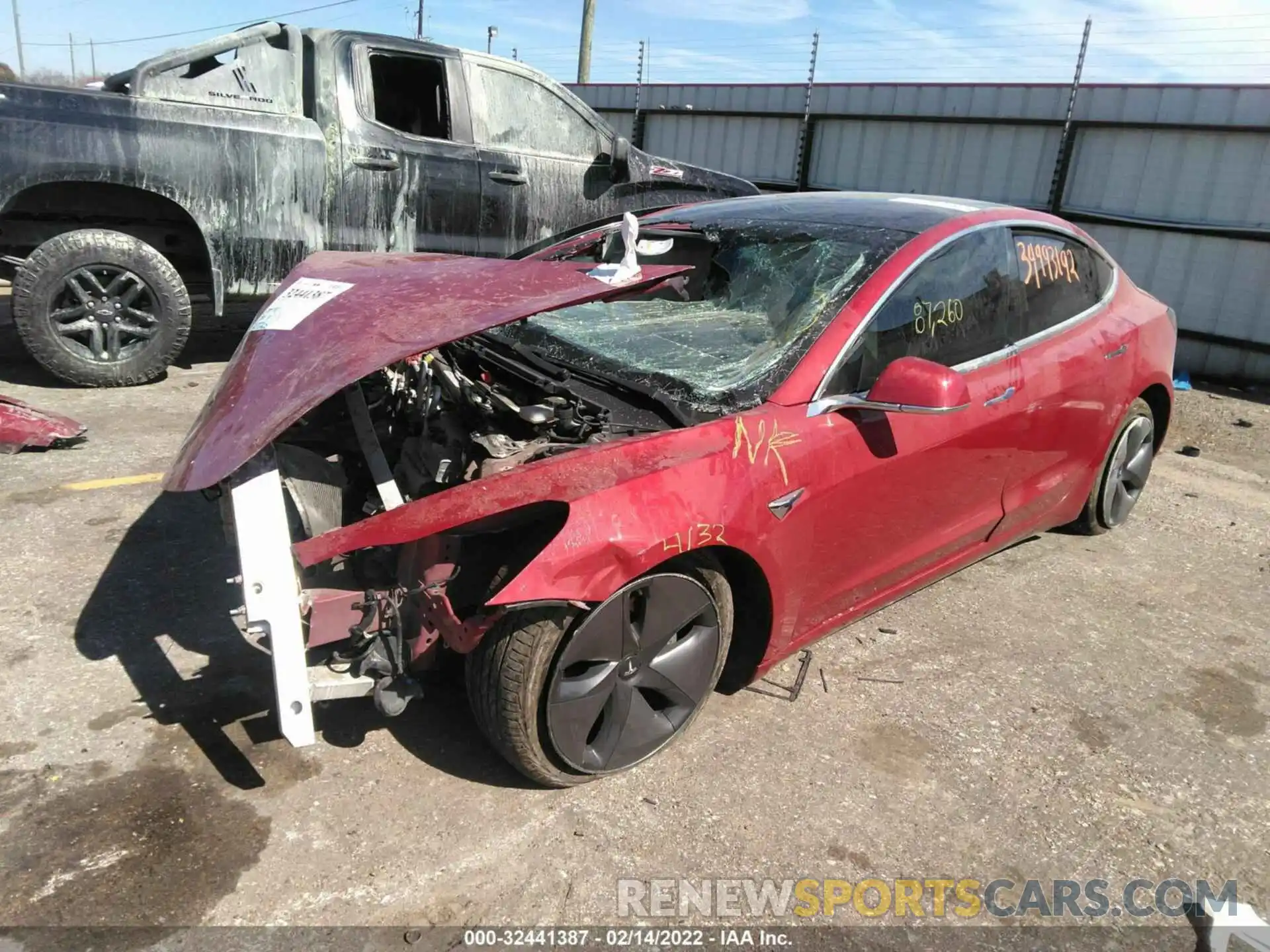 2 Photograph of a damaged car 5YJ3E1EB9KF454301 TESLA MODEL 3 2019