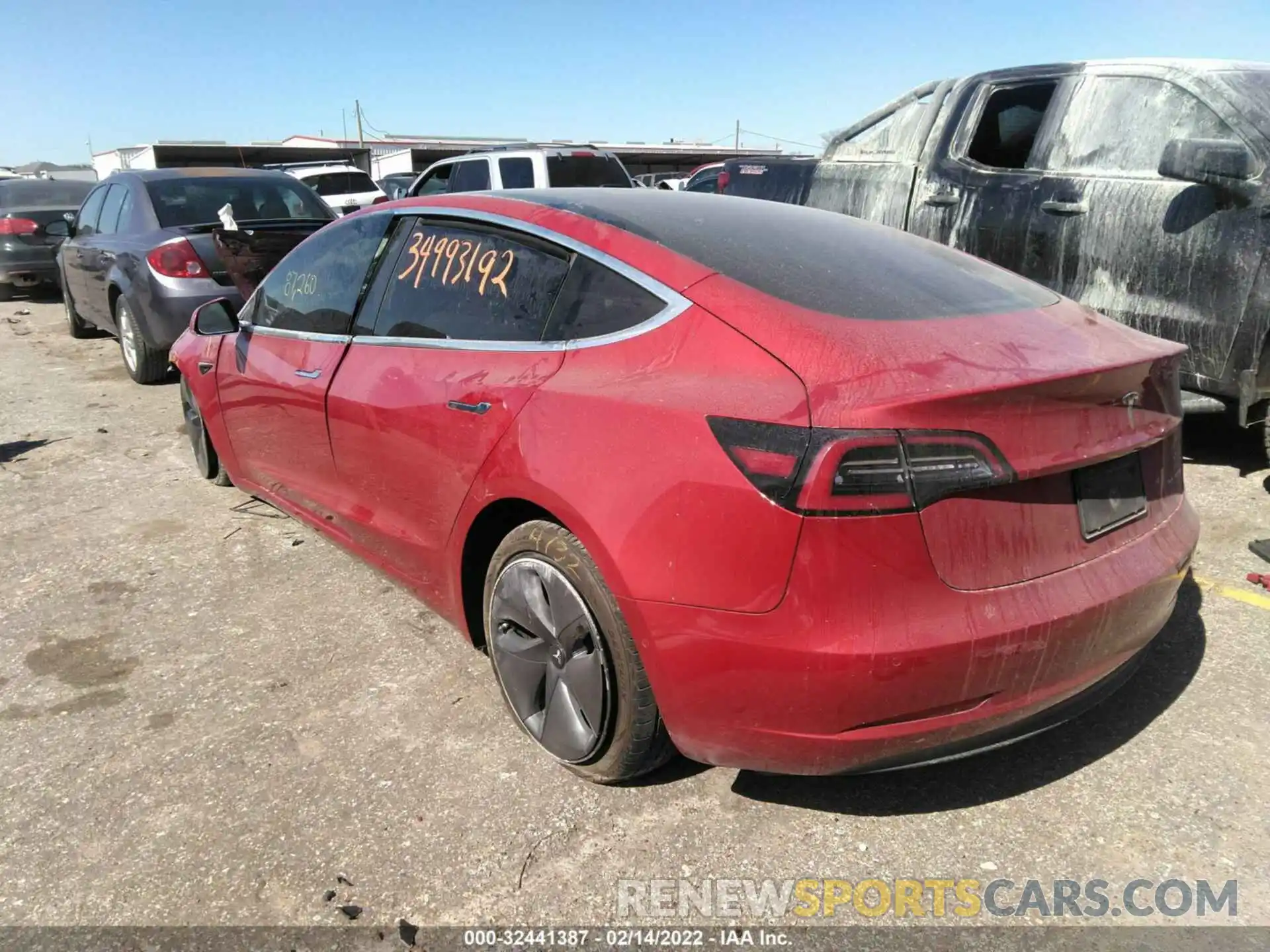 3 Photograph of a damaged car 5YJ3E1EB9KF454301 TESLA MODEL 3 2019