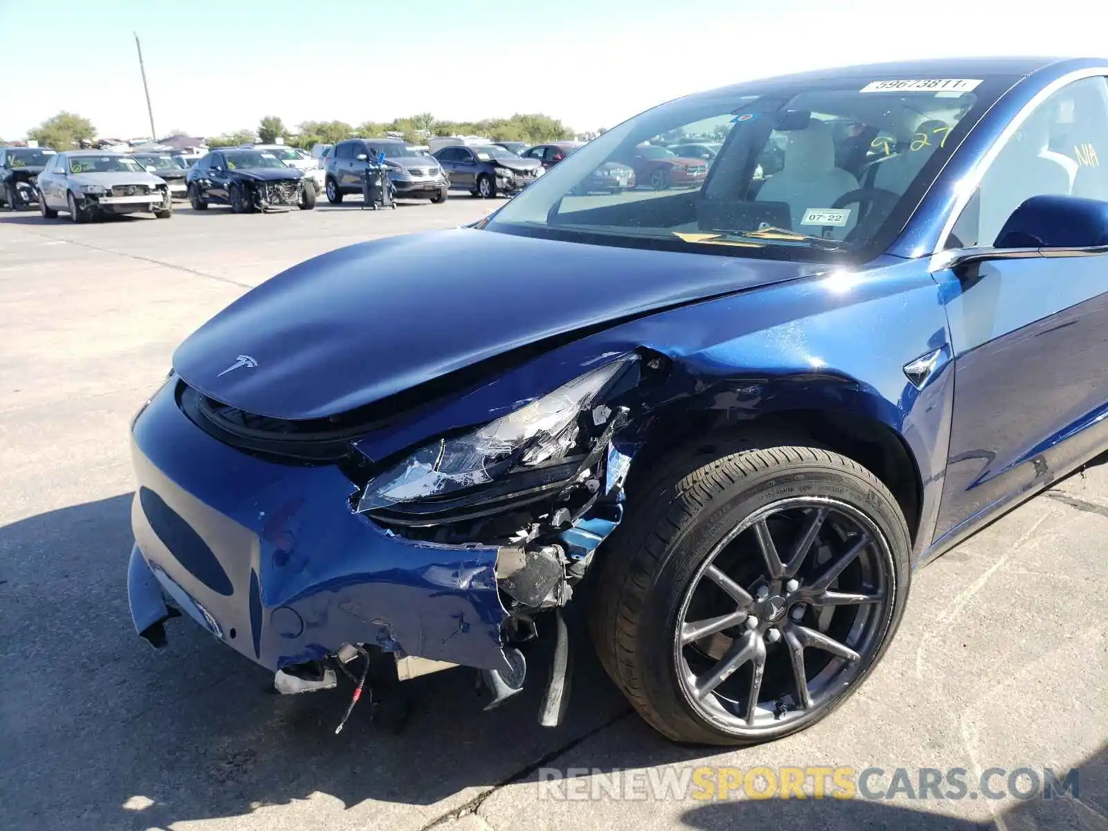 9 Photograph of a damaged car 5YJ3E1EB9KF469512 TESLA MODEL 3 2019