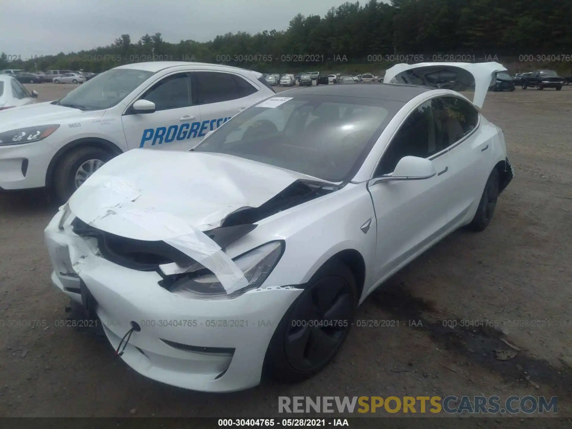 2 Photograph of a damaged car 5YJ3E1EB9KF469851 TESLA MODEL 3 2019