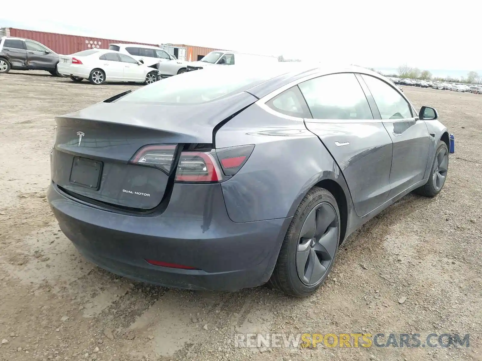 4 Photograph of a damaged car 5YJ3E1EB9KF477335 TESLA MODEL 3 2019