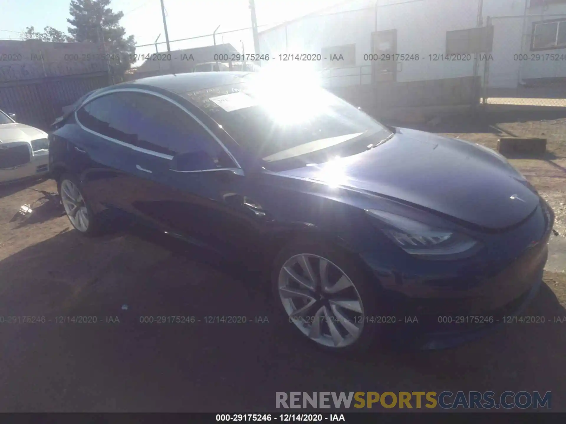 1 Photograph of a damaged car 5YJ3E1EB9KF477478 TESLA MODEL 3 2019