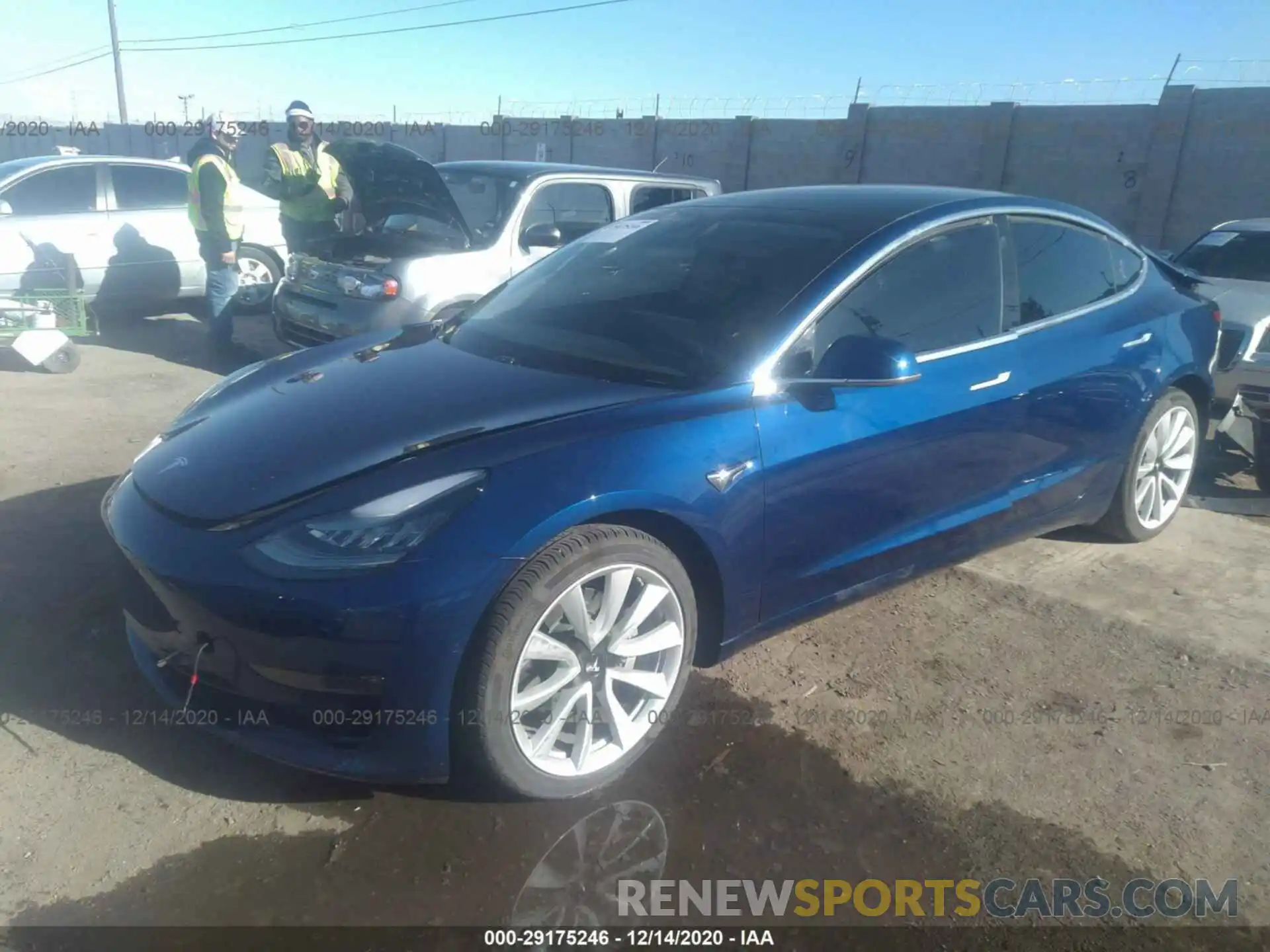 2 Photograph of a damaged car 5YJ3E1EB9KF477478 TESLA MODEL 3 2019