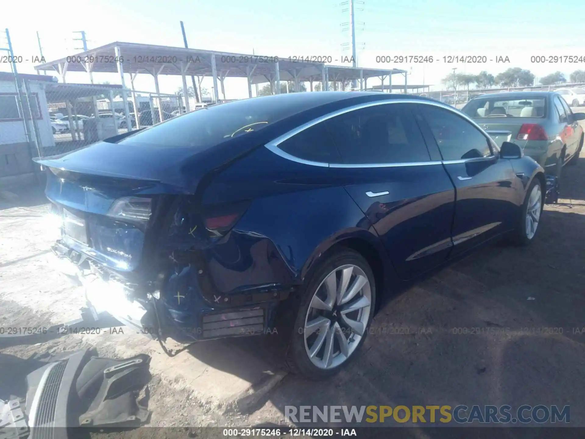 4 Фотография поврежденного автомобиля 5YJ3E1EB9KF477478 TESLA MODEL 3 2019