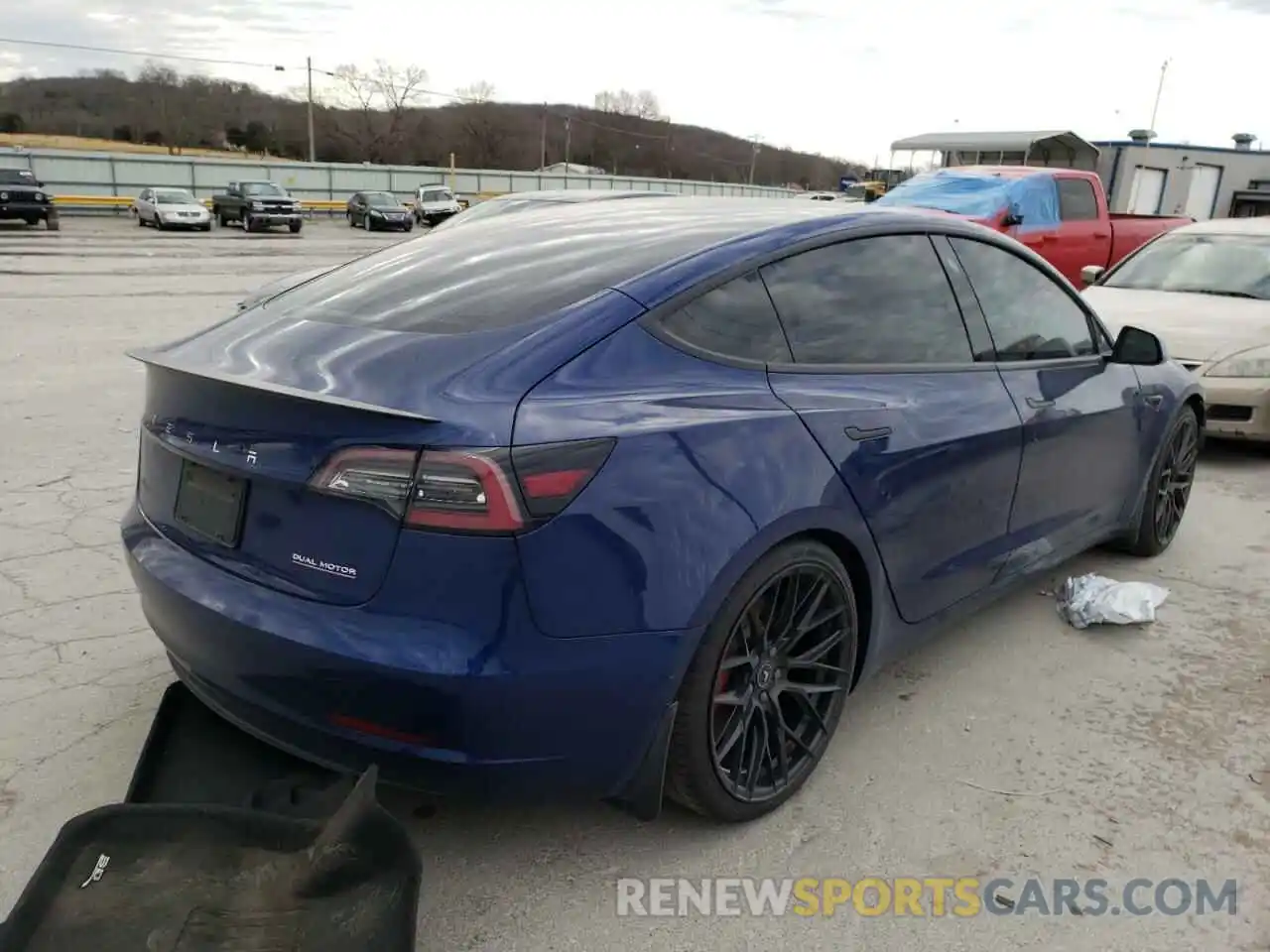 4 Photograph of a damaged car 5YJ3E1EB9KF477657 TESLA MODEL 3 2019