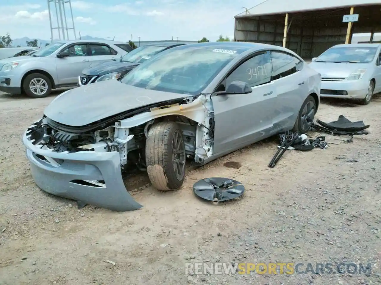 9 Photograph of a damaged car 5YJ3E1EB9KF493857 TESLA MODEL 3 2019