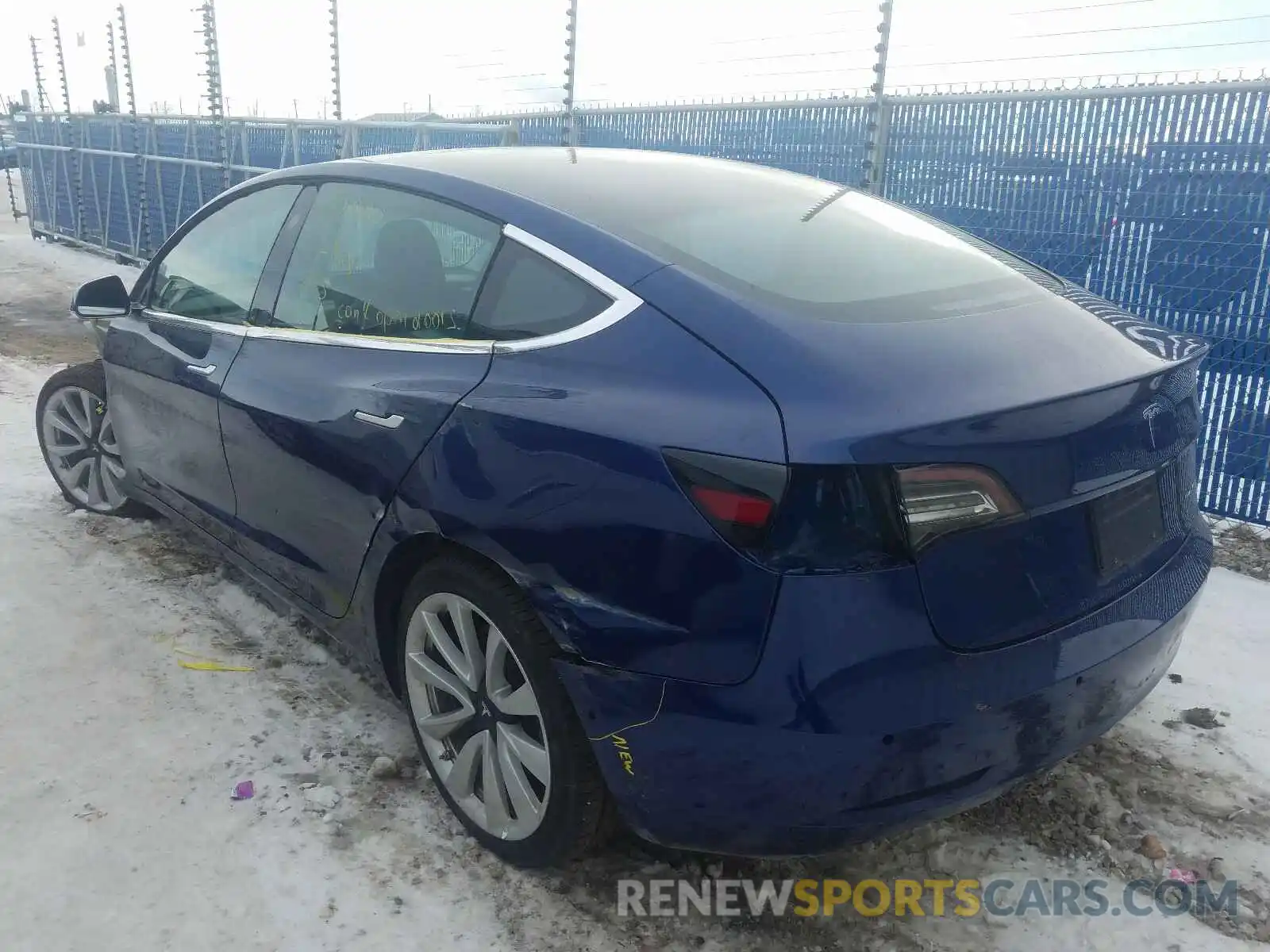 3 Photograph of a damaged car 5YJ3E1EB9KF495768 TESLA MODEL 3 2019